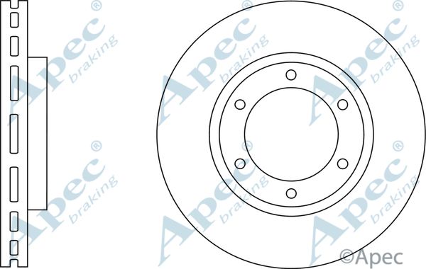 APEC BRAKING stabdžių diskas DSK2878